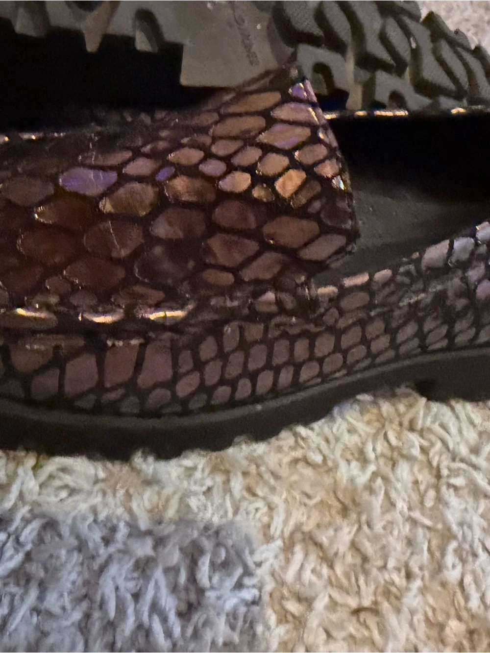 Donald J. Pliner Black Leather Slip-On Loafers